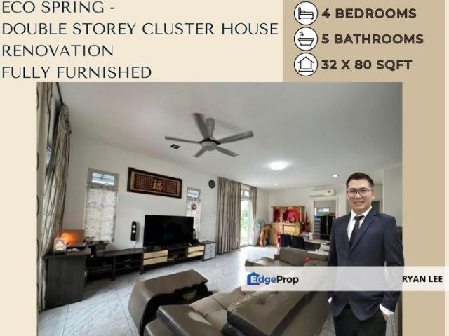 Eco Spring Double Storey Cluster House Fully furnished