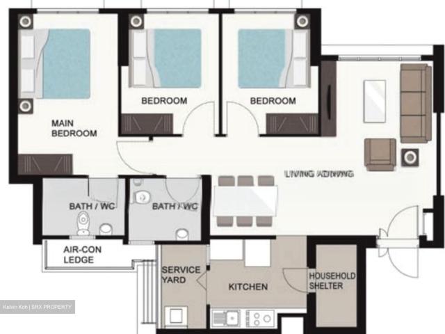 Eastbrook @ Canberra Sembawang, HDB 4 Rooms