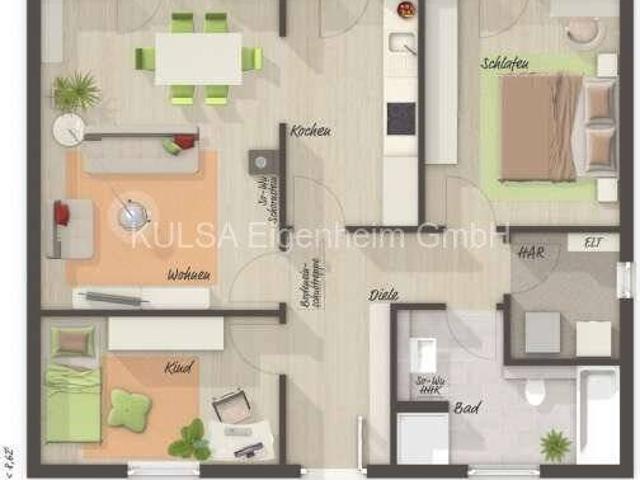 Ebenerdiges Wohnglück für zwei im massiven Bungalow, wenige Minuten von Bad Salzungen! Küchengutschein inklusive