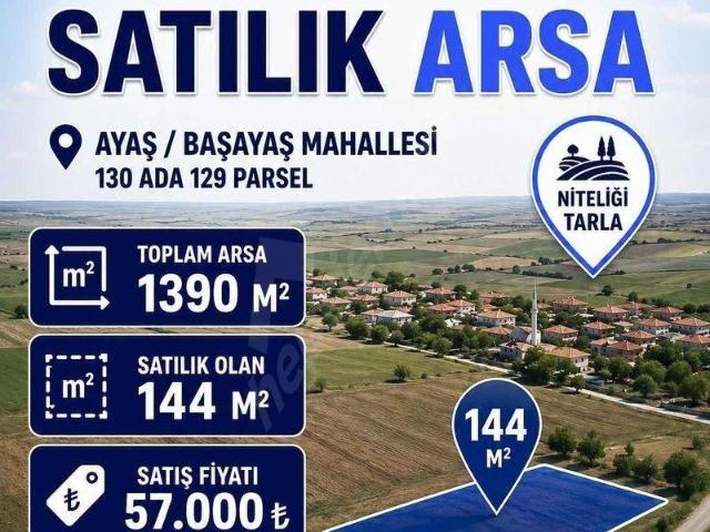 EGE'DEN AYAŞ BAŞAYAŞ MH.'NDE 144 M2 YATIRIMLIK FIRSAT ARSA