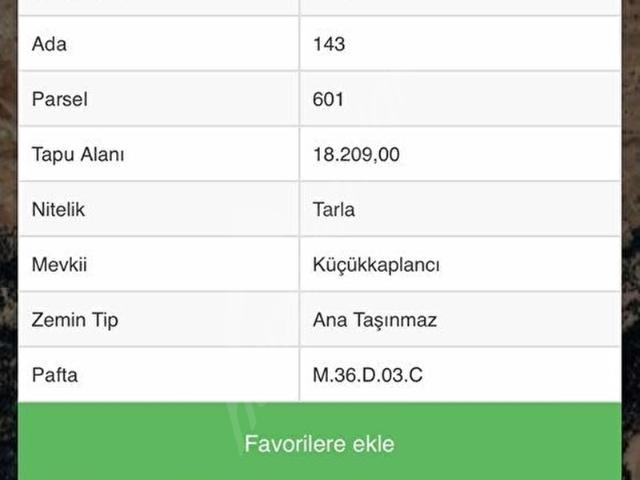 EDA TOPAL GAYRİMENKULDEN AKÇALIUŞAĞINDA SATILIK TARLA