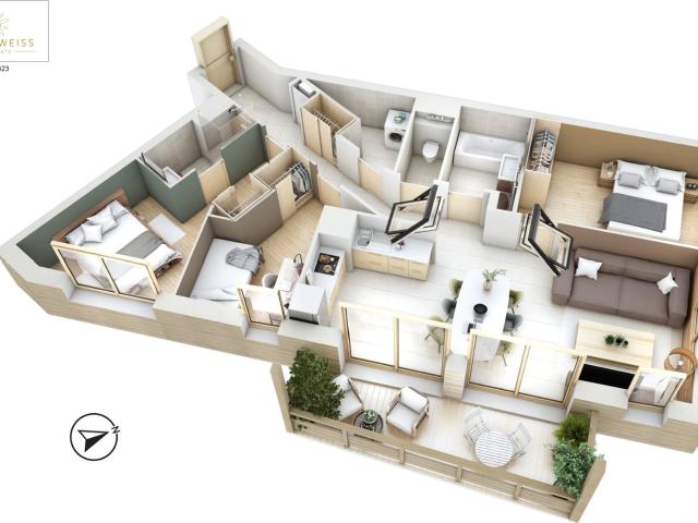 Eden423 T4 81m² Les Gets