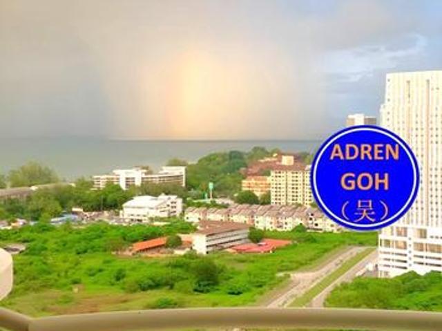 Eden Seaview Condo 870sf Renovated Furnished Fairway Batu Ferringhi