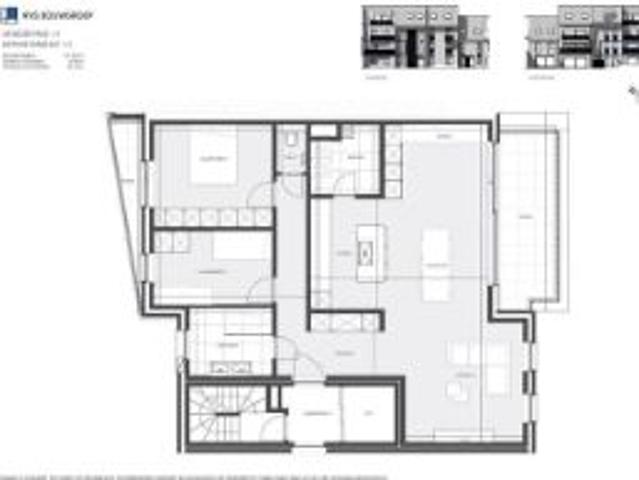 eerste verdieping appartement met 2 slaapkamers