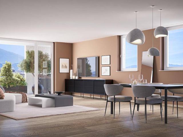 Effiziente Raumplanung: hochwertige 3 Zimmer Wohnung mit Südalkon Top B4.7