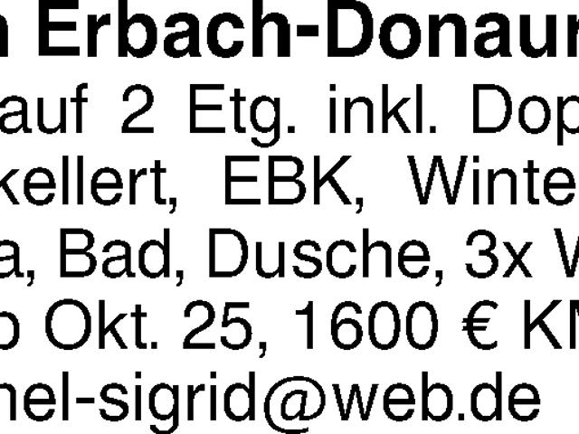 EFH in Erbach Donaurieden