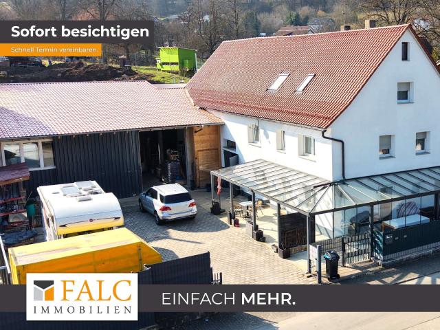 EFH mit Scheune und Halle – Wohnen und Arbeiten perfekt kombiniert FALC Immobilien HN