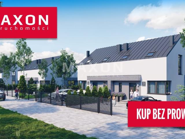 Eko bliźniak z ogródkiem, 4 pokoje, pompa ciepła