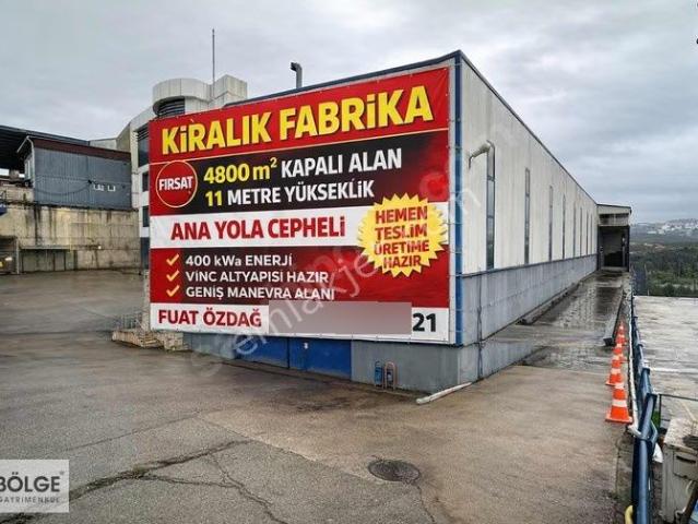 Şekerpınarda 4.800m2 Tek Kat Kiralık Fabrika / Üretim Tesisi