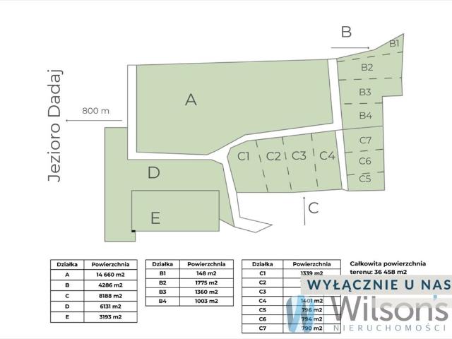 Ekskluzywna działka 790 m² nad jeziorem Dadaj w Rukławkach