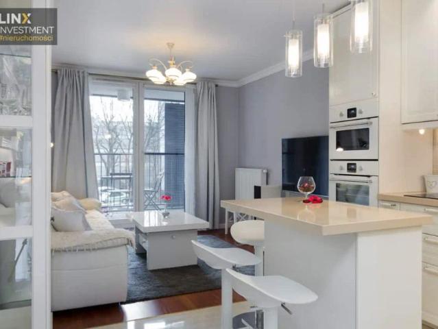 Ekskluzywne mieszkanie 60 m2 z dwiema sypialniami oraz dużym tarasem w Apartamenty Masarska 8