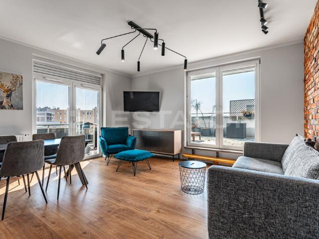 Ekskluzywny apartament z 50 m² tarasem na dachu, gotowy do wprowadzenia