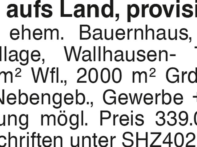 Ehem. Bauernhaus Raus aufs Land