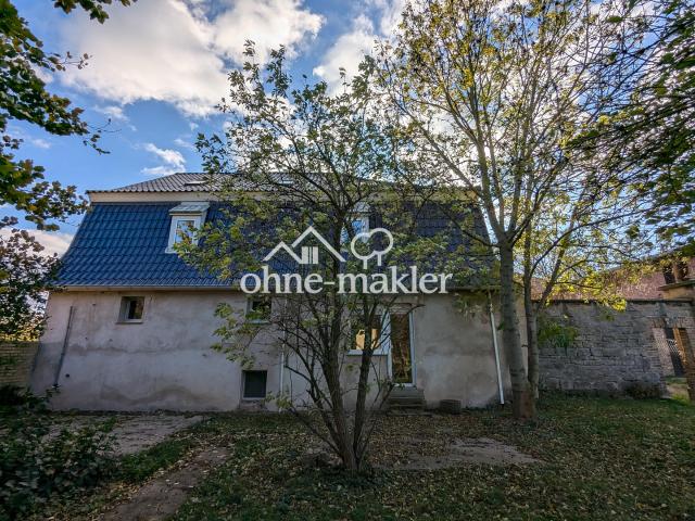 ehem. Gutshaus ohne Denkmalschutz im Grünen von Bernburg für fleißige Familie San. Bed