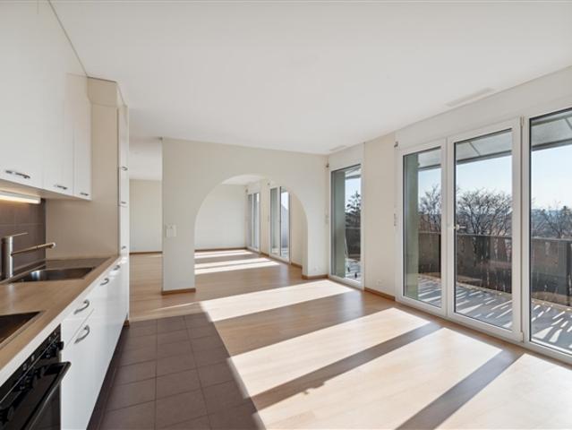 Einzelagent Geräumiges Penthouse mit vier Zimmern und großer Terrasse und Balkon