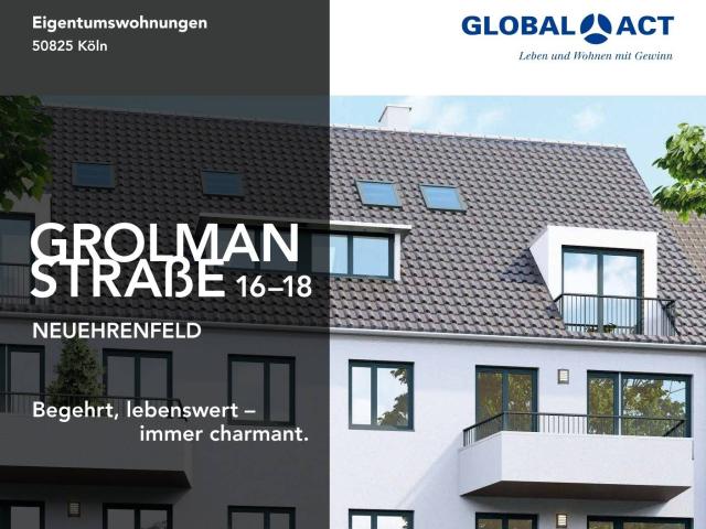 Einzigartige Eigentumswohnung mit Terrasse im Herzen von Neuehrenfeld! Grolmanstr. 16 18, WE 2
