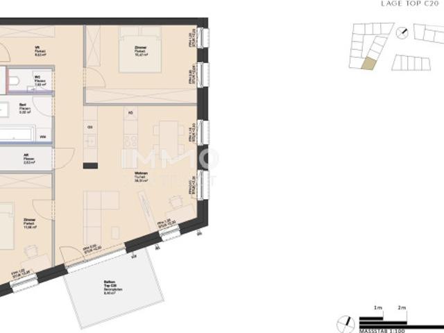 Einzigartiger Wohnstil 3 Zimmer Wohnung leistbar & provisionsfrei!
