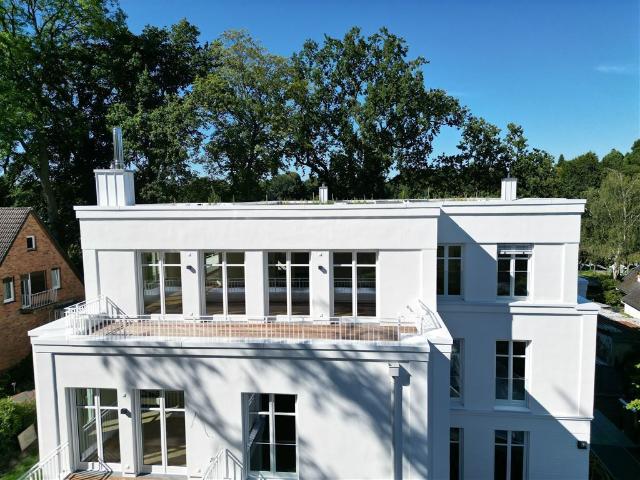 Einzugsbereites Neubau Penthouse am Botanischen Garten und Polo Club in Klein Flottbek