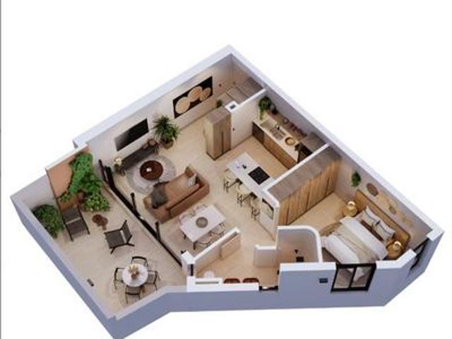 ein 70 m² apartment mit garage im er.