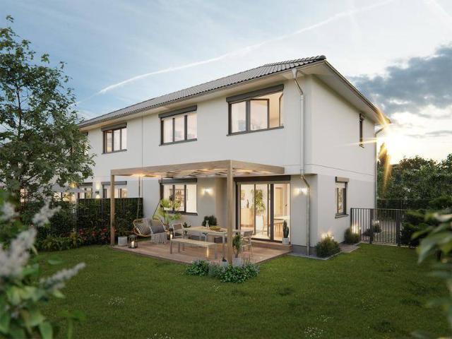 Ein Wohn t raum im Grünen: Modernes Haus mit 116 m², 4 Zimmer, Wärmepumpe, voll unterkellert