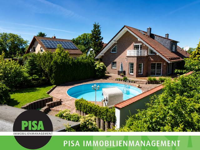Ein Traum für Familien: Klinker DHH mit Kamin, Sauna, Riesen Pool & XL Garten in Brehna!