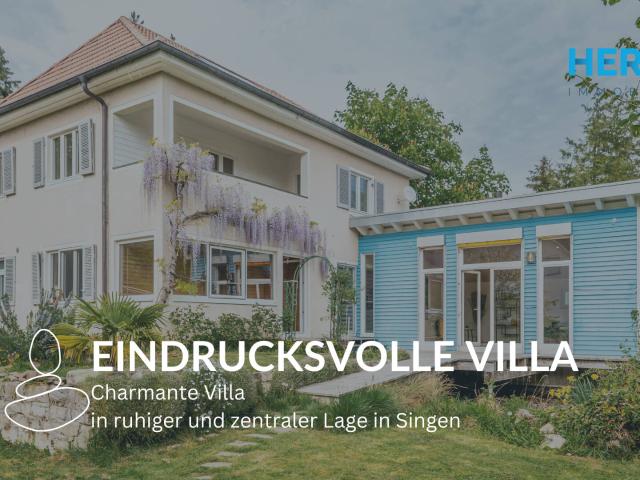 EINDRUCKSVOLLE VILLA Charmante Villa in ruhiger und zentraler Lage in Singen