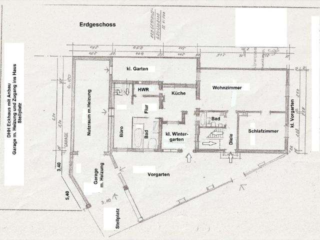 Eine ältere D.H Hälfte in Du Baerl zu vermieten Garage+Stellplatz