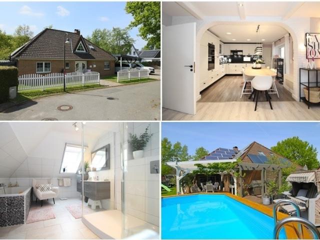 Eine Wohlfühloase für Sie und Ihre Familie! Einfamilienhaus mit Pool, Garage u. Doppelcarport
