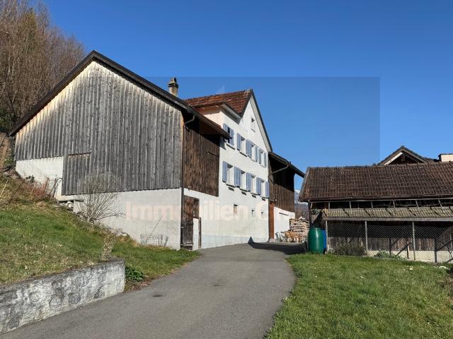 Einfamilienhaus mit Nebengebäuden und Scheune