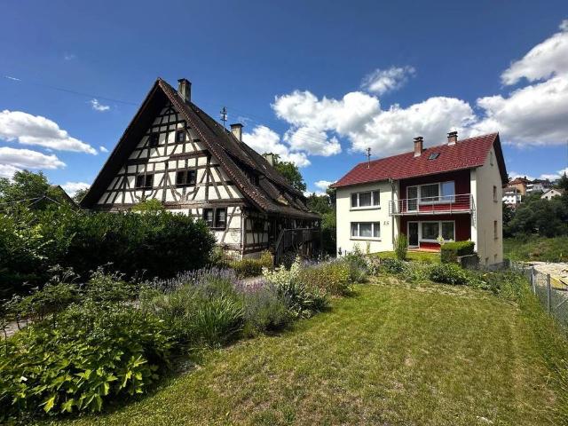 Einfamilienhaus mit Blick ins Grüne direkt am Neckar