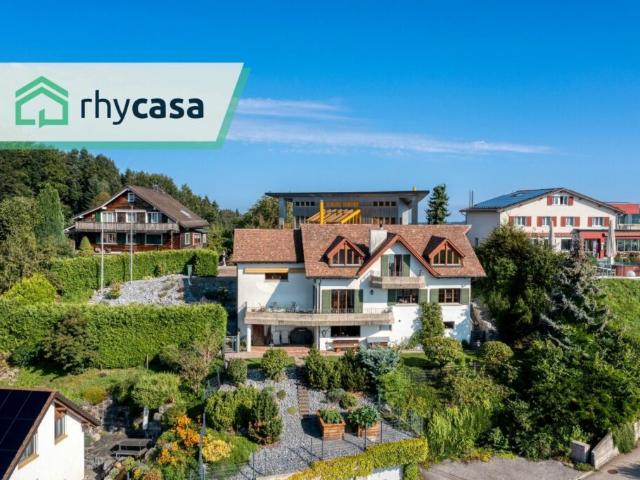 Einfamilienhaus mit Panoramablick auf das Säntis Massiv