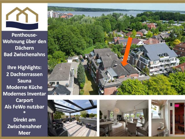Einfach WOW Ihre Ruheoase über den Dächern von Bad Zwischenahn mit Sauna und 2 großen Dachterrassen