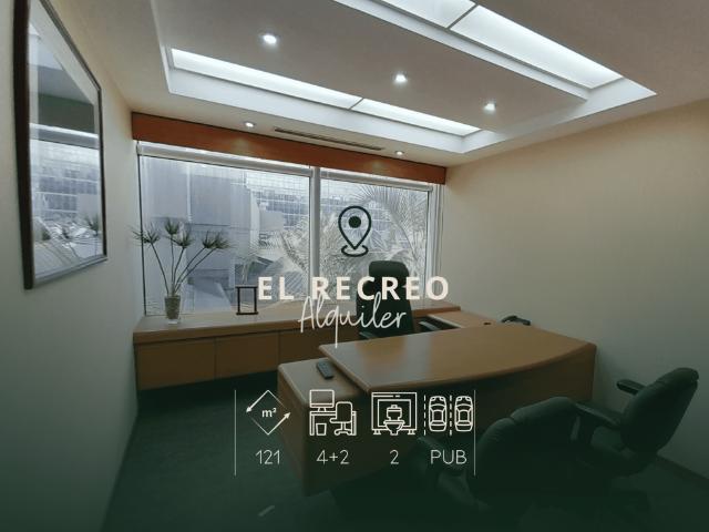 EL RECREO. ALQUILER DE OFICINA EQUIPADA 121MT2 TORRE MOVILNET