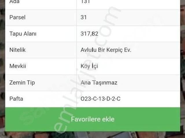 Elmalı Tekke Köyünde Köy İçinde Oturuma Hazır Arsa İçinde Ev