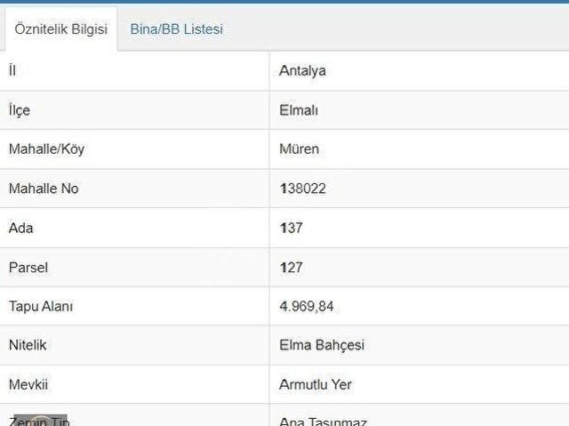 Elmalı Mürende Satılık Tarla Kaçmaz Fırsat!