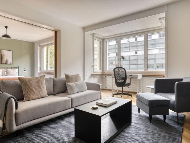 Elegant 2 Bedroom Furnished Apartment in Basel St. Alban, Basel Amsterdam Apartments for Rent