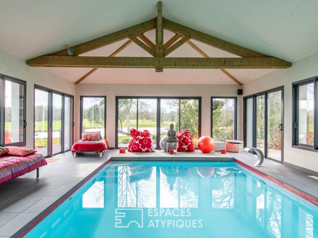 Elégante villa de luxe au bord du golf