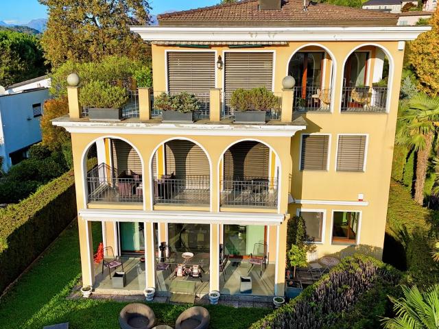 Elegante Wohnung mit privatem Garten zum Verkauf in Montagnola