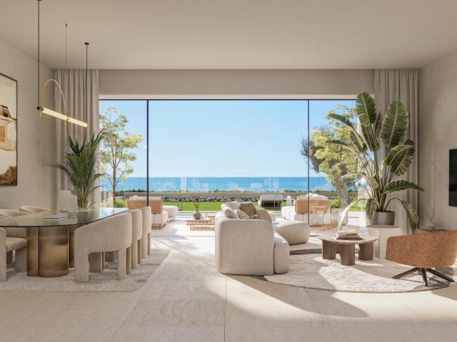 Elegante apartamento en planta baja de dos dormitorios se en. 86m² Manilva