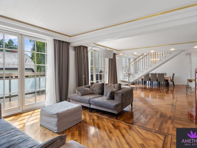 Elegante Dachgeschoss Maisonette mit Private Spa, Kamin & Terrasse – großzügiges Familienwohnen in Sievering