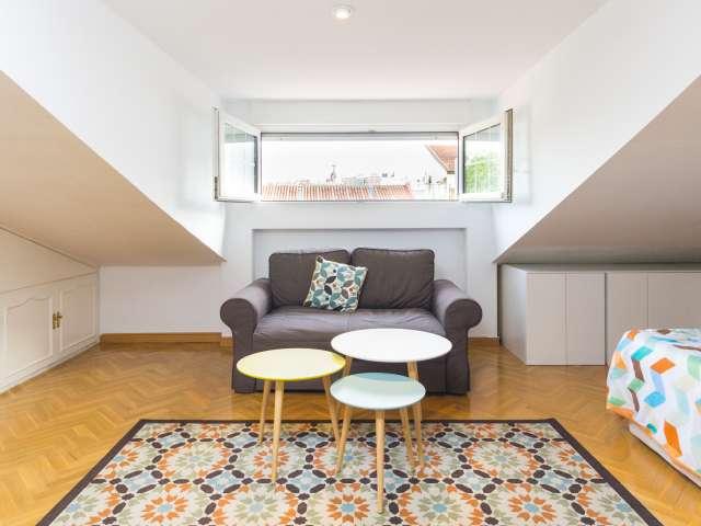 Elegante estudio con aire acondicionado en alquiler Malasaña, Madrid