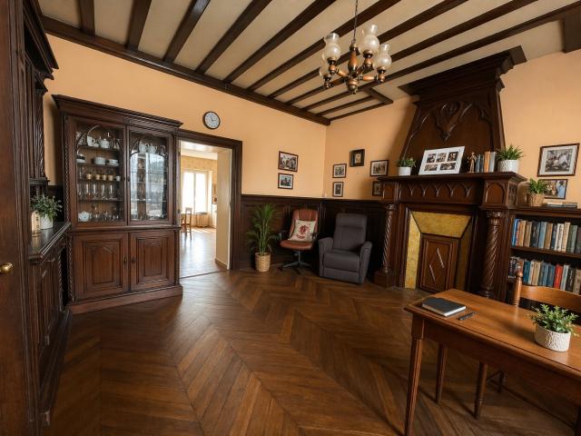 Elégante maison bourgeoise avec jardin