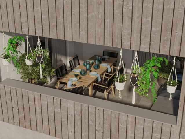 Elegante neue Loggia Wohnung von 22,65 m² in einem erhabenen renovierten Bauernhaus