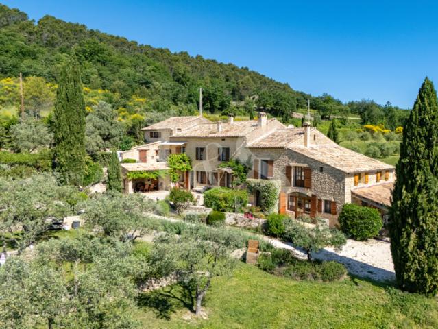 Élégante propriété provençale avec gîtes et vue sur le mont