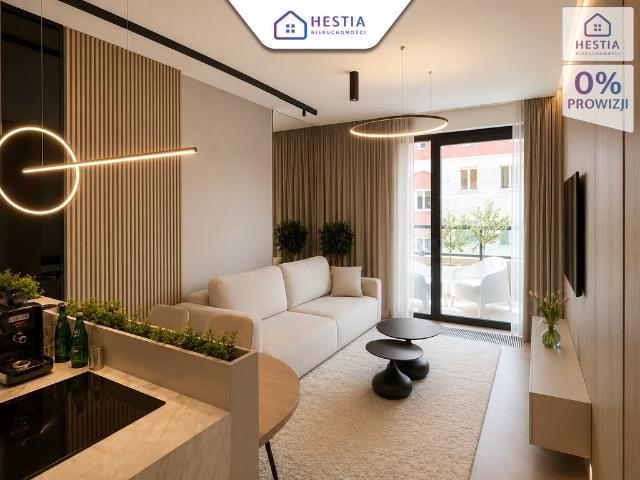 Elegancki 2 pokojowy apartament z panoramicznymi przeszkleniami zapraszam