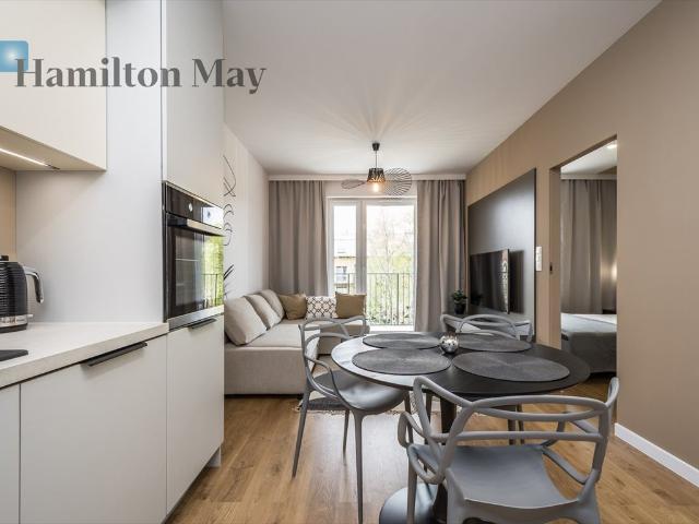 Elegancki 36 m² apartament z balkonem i miejscem parkingowym