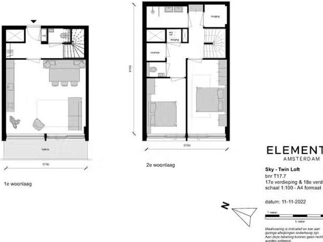 Elements Sky Twin loft Amsterdam
