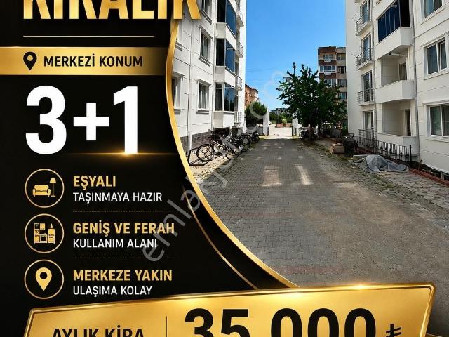Elit Bölgede Full Eşyalı 3+1 Kiralık Daire