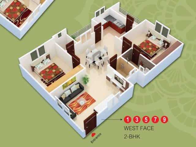 Elite Homes Bachupally 2 Bedroom 1100 Sq. Ft. Independent House in Bachupally Hyderabad Listing ID: #10375
