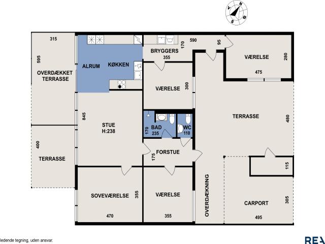 355 9 Ellesvinget 24, Trørød Attraktivt og velholdt 1 plans rækkehus i Trørød NY varmepumpe RealMæglerne